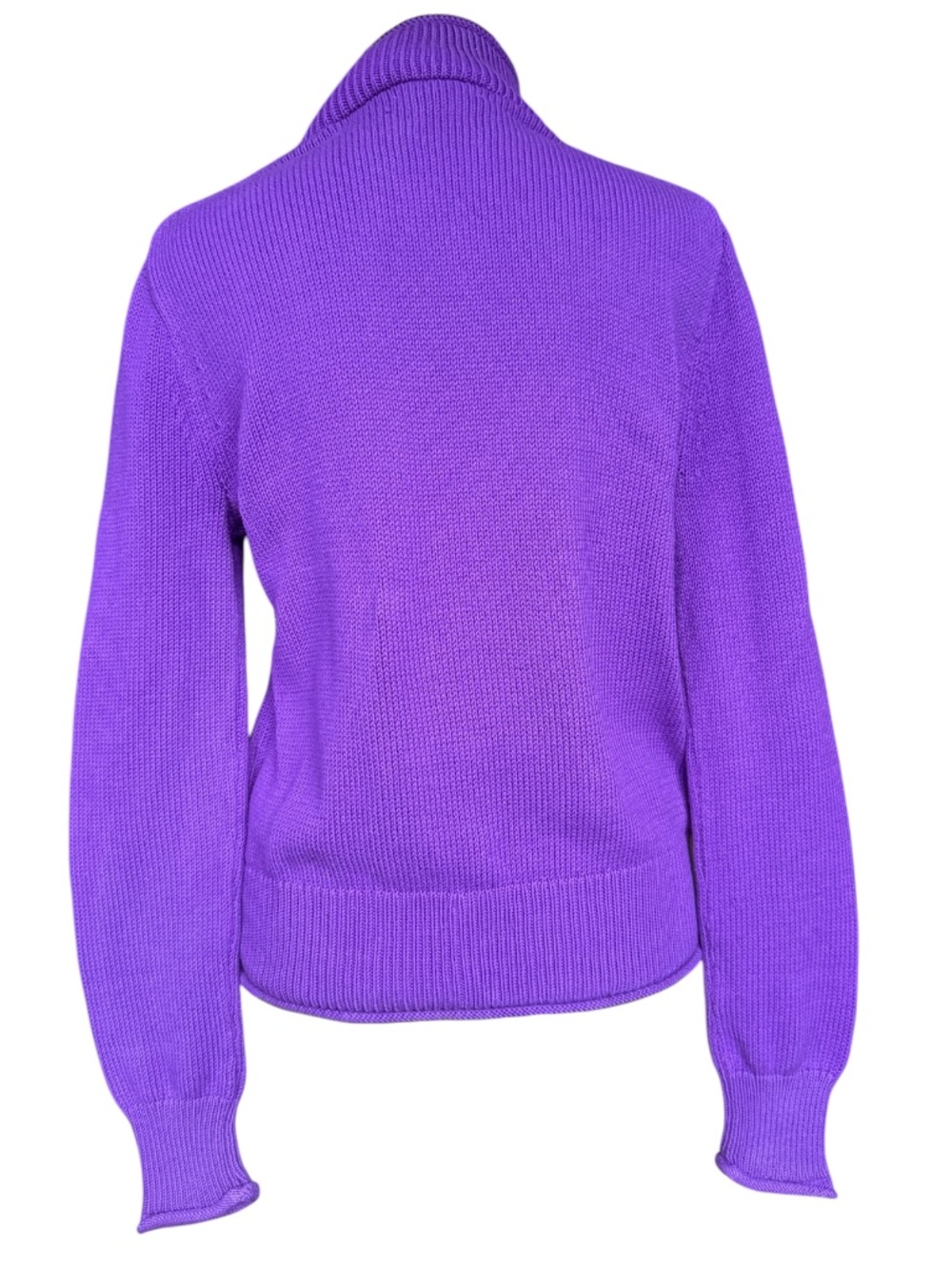 J. Crew New Heritage Rollneck Purple Sweater Sz S - Picture 4 of 6